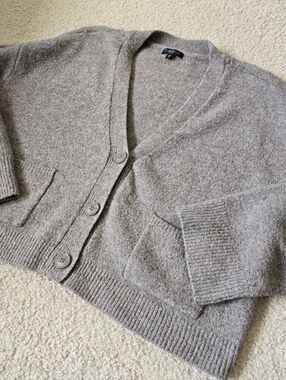 Dynamite Cropped Comfy Button Cardi Womens Size Large